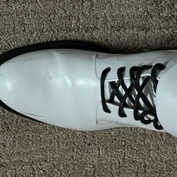All Saints White Leather Boot Sz. 10 - Picture 3 of 6